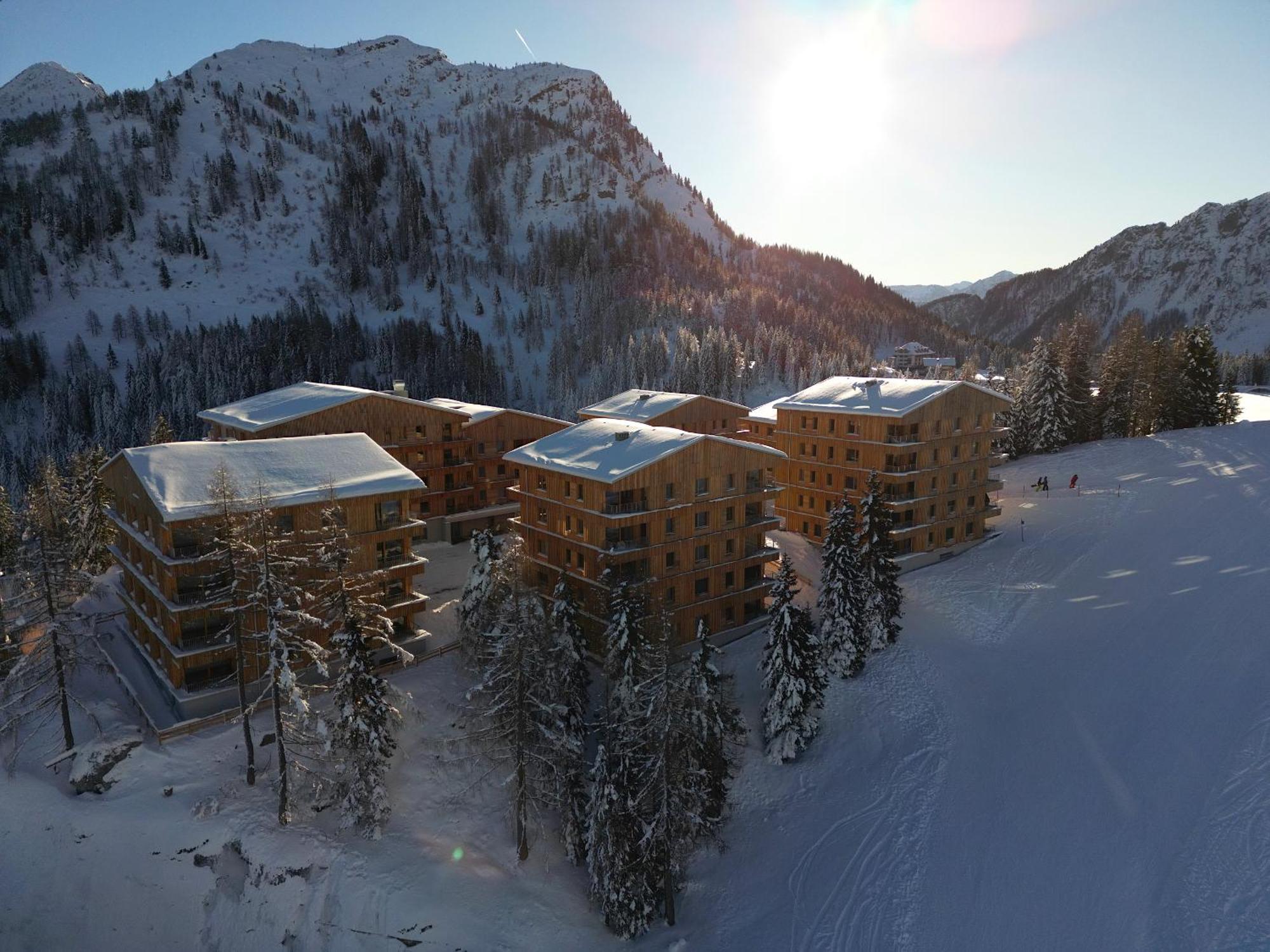 Apartamento Skiin Skiout Direkt An Der Piste Am Nassfeld Mit Sauna - Bergzauber9 Hermagor-Pressegger See Exterior foto